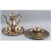 Image 1 : Lot of 5 Silver-toned Coffee Set and Trays