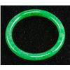 Image 2 : Chinese Green Jadeite Carved Green Bangle