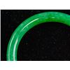 Image 3 : Chinese Green Jadeite Carved Green Bangle