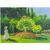 Image 1 : French Oil on Canvas Signed Monet KAHNWEILER 1866