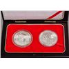 Image 1 : Chinese Canadian Set of Two Silver Coins 10 Yuan D