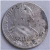 Image 1 : Mexico 8 Reales Carlos IV Coin Chopmarks 1808