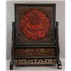 Image 1 : Chinese Lacquer and Wood Table Screen Dragon