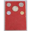 Image 2 : Vatican Coin and Stamp Set Five Coins Three Stamps