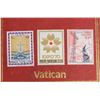 Image 4 : Vatican Coin and Stamp Set Five Coins Three Stamps