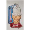 Image 1 : NEW EMBOSSED ICE CREAM METAL SIGN - REPRODUCTION