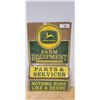 Image 1 : NEW 3PC JOHN DEERE EMBOSSED METAL HANGING SIGN - REPRODUCTION