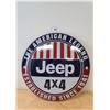 Image 1 : NEW JEEP 4X4 METAL DOME SIGN - REPRODUCTION