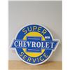 Image 1 : NEW CHEVROLET SUPER SERVICE TIN SIGN - REPRODUCTION