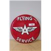 Image 1 : NEW FLYING A SERVICE EMBOSSED METAL SIGN - REPRODUCTION