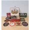 Image 1 : COLLECTION OF BEER COASTER IN VINTAGE CIGAR BOX