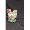 Image 1 : STAINED GLASS CHICKEN TABLE LAMP