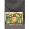 Image 2 : LARGE ANTIQUE PERRON'S BISCUITS PAPER LABEL SHIPPING TIN