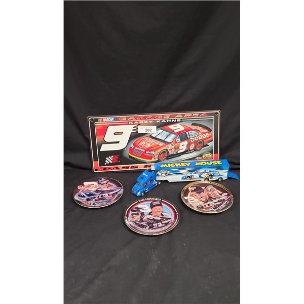 FIVE NASCAR COLLECTIBLES