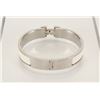 Image 3 : Hermes Ivory Metal Clic Clac Bangle Bracelet PHW