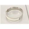 Image 4 : Hermes Ivory Metal Clic Clac Bangle Bracelet PHW