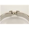 Image 6 : Hermes Ivory Metal Clic Clac Bangle Bracelet PHW