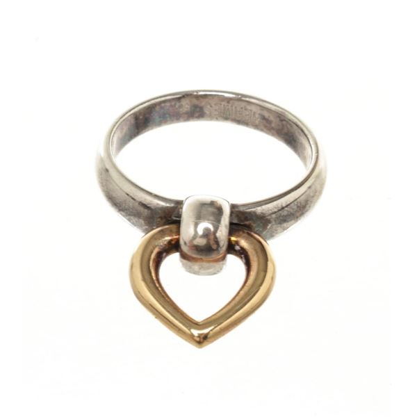 Hermes Silver Heart 50 Ring