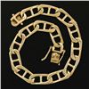 Image 3 : Vintage 14k Yellow Gold 8.4mm Large Gucci Link Chain Bracelet