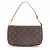 Image 2 : Louis Vuitton Brown Monogram Canvas Leather Pochette Accessories Shoulder Bag