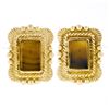 Image 1 : Scott Gauthier 18k Yellow Gold Rectangular Banded Agate Earrings