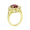 Image 4 : 5.51 ctw Ruby and Diamond Ring - 18KT Yellow Gold