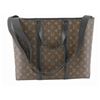 Image 1 : Louis Vuitton Brown Monogram Macassar Canvas Leather Week-End GM Tote Bag