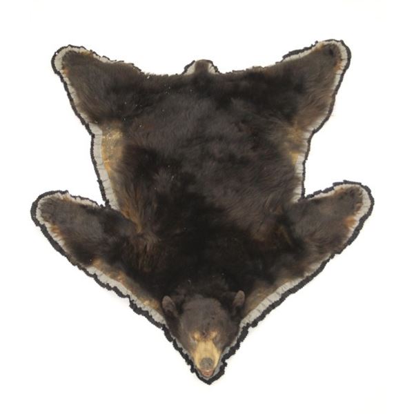 Montana Trophy Taxidermy Black Bear Felted Rug