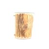Image 1 : Large Taos Drum Tall Log Carved Wooden Table