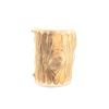 Image 8 : Large Taos Drum Tall Log Carved Wooden Table