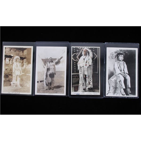 American Indian Glacier Real Photo Post Cards