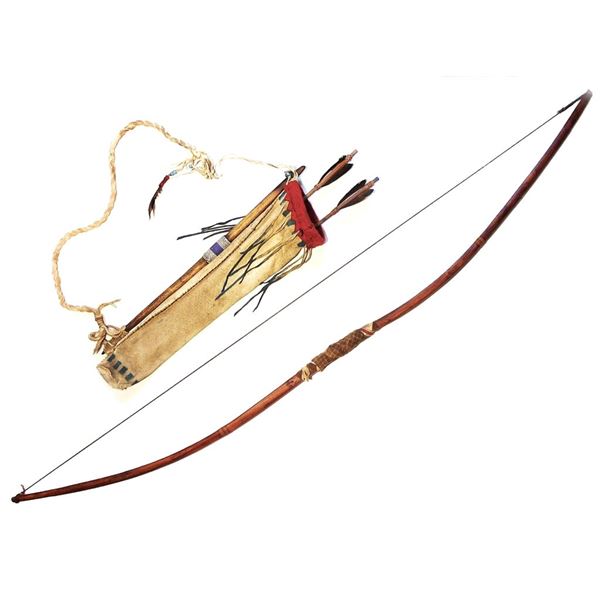 C. 1900 Chiricahua Apache Bow, Arrow & Quiver Set