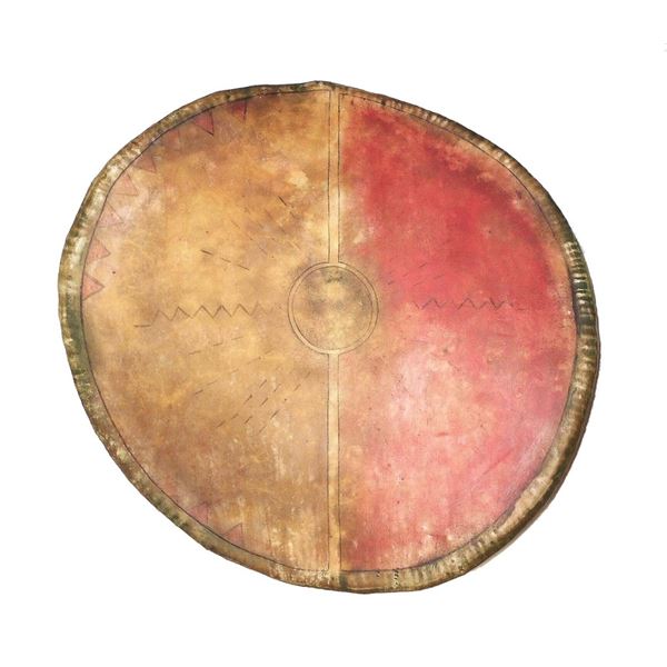 Circa 1880 Chircahua Apache Painted War Shield