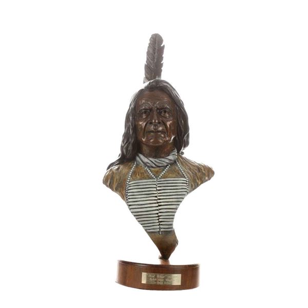 Ralph Roybal (1955-)  Red Cloud  Bronze c. 1986