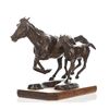 Image 4 : Tom Baker "Mare & Colt on the Run," Bronze c. 1994