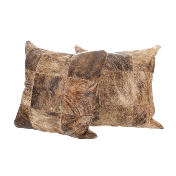 Cowhide Patchwork Double Sided Premium Pillows