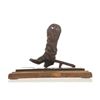 Image 2 : Chas Weldon "Bootjack and Boot," Bronze Sculpture