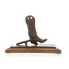 Image 8 : Chas Weldon "Bootjack and Boot," Bronze Sculpture