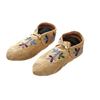 Image 10 : C. 1940- Northern Cree Beaded Hide Moccasins