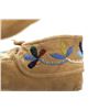Image 11 : C. 1940- Northern Cree Beaded Hide Moccasins