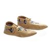 Image 1 : C. 1940- Northern Cree Beaded Hide Moccasins