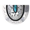 Image 3 : Navajo Sterling Silver Turquoise Shadowbox Buckle