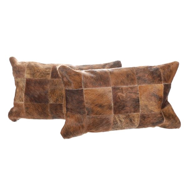 Cowhide Patchwork Double Sided Premium Pillows