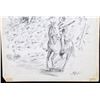 Image 3 : Bob Moore " Up Alder Gulch" Graphite on Paper 1971