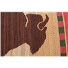 Image 8 : Large Embroidered Buffalo Lumbar Pair of Pillows
