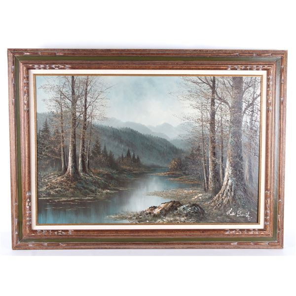  Mountain Stream  Original Oil On Canvas, LaBonte