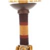 Image 8 : Beaded Leather & Hide Parfleche Polychrome Lamp