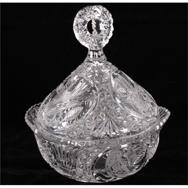 Original Hofbauer Byrdes Crystal Candy Dish