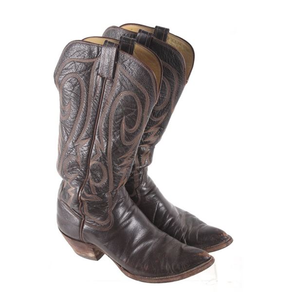 The Sanders Leather Embroidered Cowboy Boots