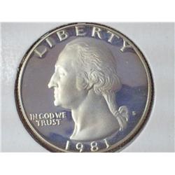 1981-S Washington Quarter Proof